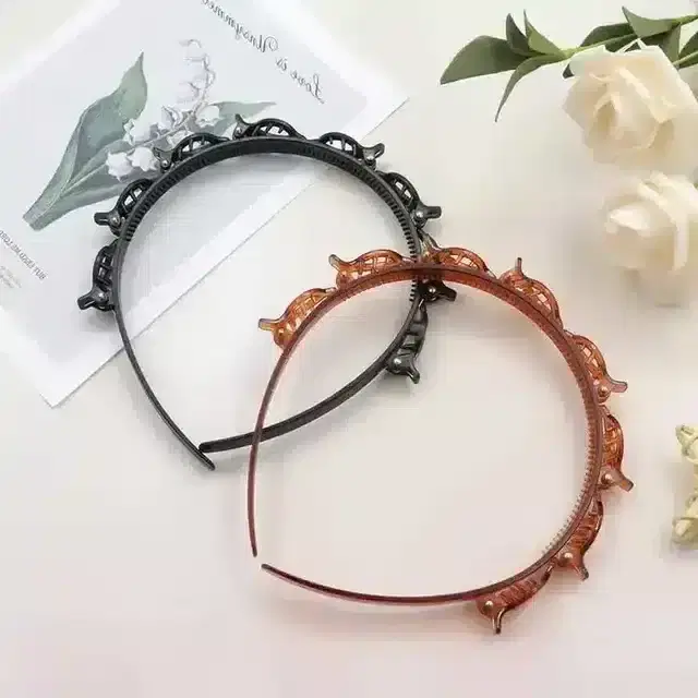 Pallavi Trading Hairband With Clip, Pack Of 2, Pack Of 2