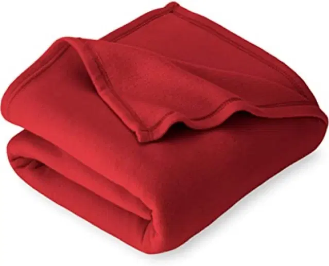 Fleece Blanket, Red, 60x90 Inches