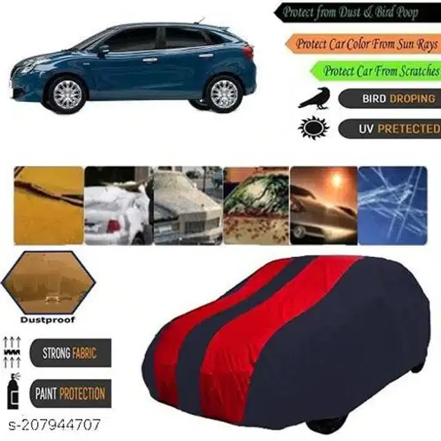 Taffeta Waterproof Car Cover for Maruti Suzuki Baleno, Multicolor