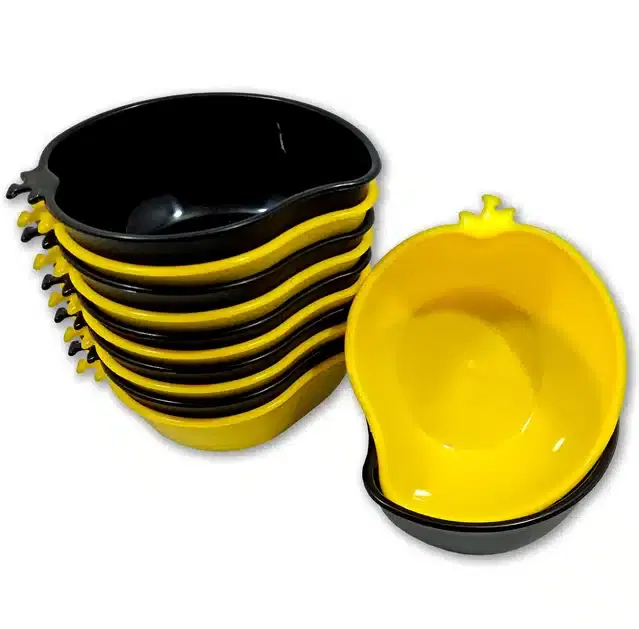 Plastic Snacks & Dessert Bowl Set, Multicolor, Pack of 12