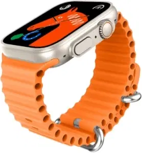 Silicone T800 Ultra Smartwatch for Men & Women, Orange