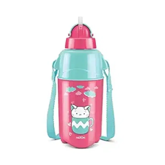 MILTON Plastic Kool Trendy 400 Bottle, 370 ml for Kids
