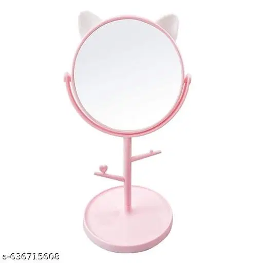 Cute Makeup Mirror with Stand, Multicolor