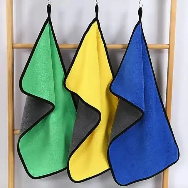 Microfiber Multipurpose Kitchen Napkins, Multicolor, Pack of 3