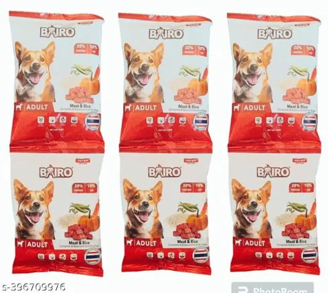 Bairo Chicken and Egg Pet Food for Dogs & Puppies, 100 g, Pack of 6