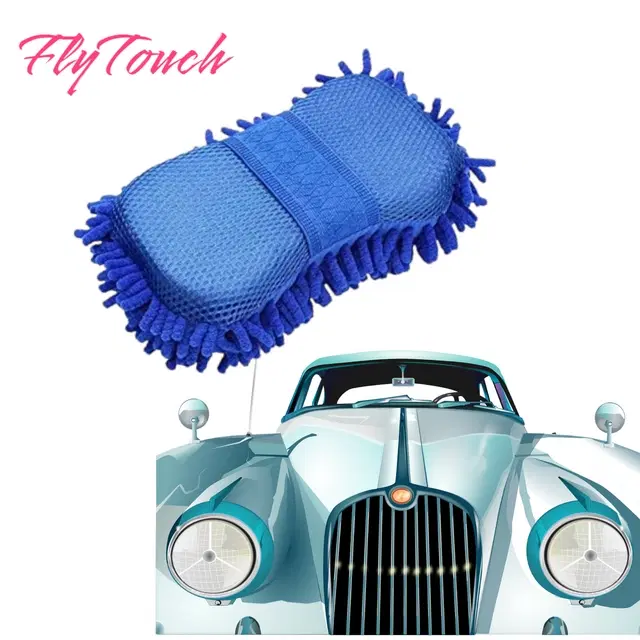 Microfiber Premium High Quality Car Cleaning Sponge, Multicolor