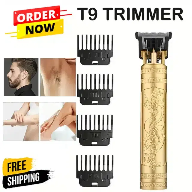 Wireless Professional Hair Trimmer for Men, Gold