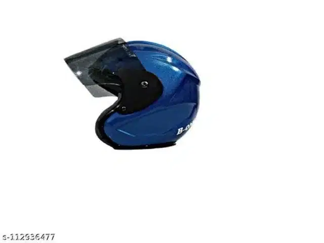Open Face Helmet For Men, Blue