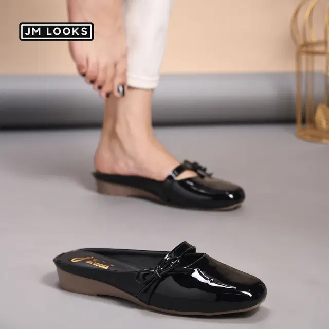 JM Looks Stylish Heels for Women (Black, 8)