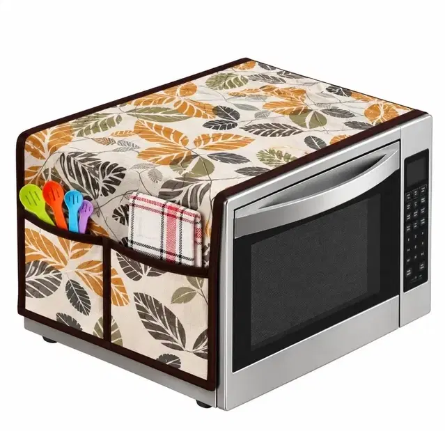 Waterproof Oven Cover Brown Floral