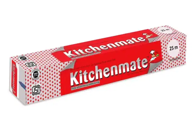 Kitchenmate Food Wrapping Foil Paper Roll, 25 m