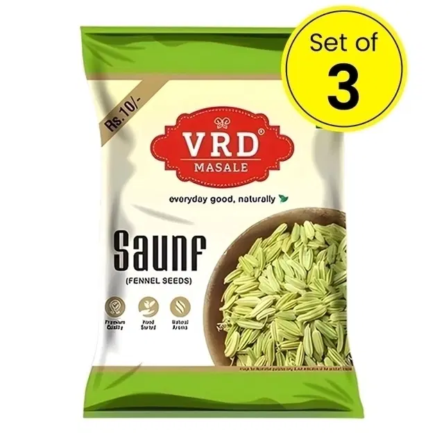 VRD Saunf 3X12 g - Pouch Set of 3
