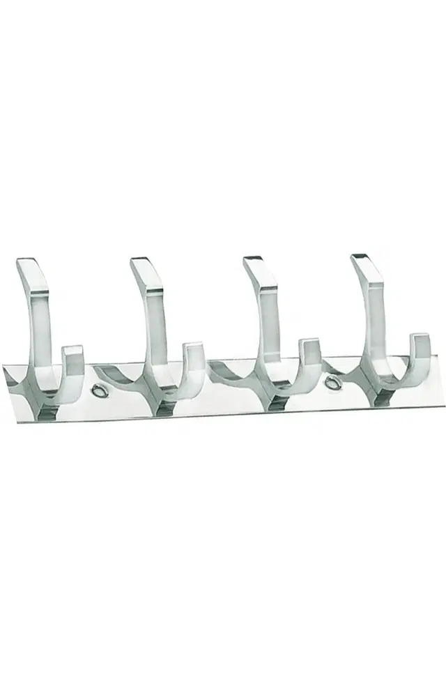 Stainless Steel Classical Wall Hooks, Silver, Pack of 2