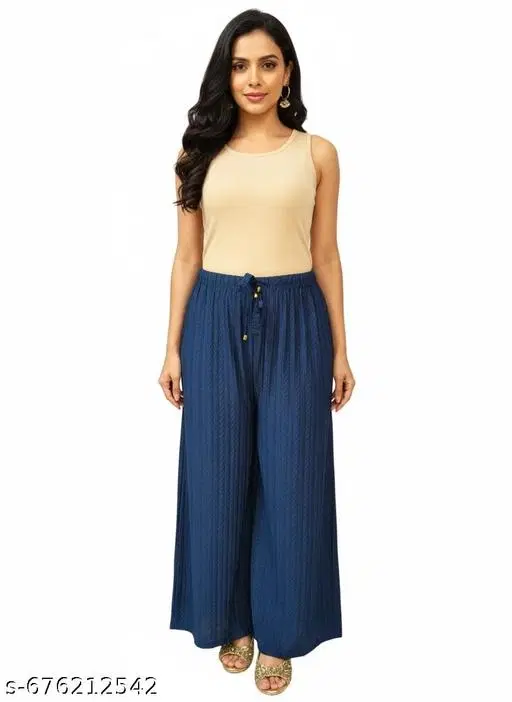 Palazzos for Women (Blue, S)