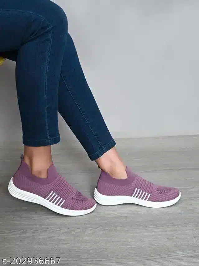 Sports Shoes for Women (Purple, 6)