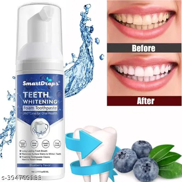 Smartdrops Teeth Whitening Foam, 60 ml