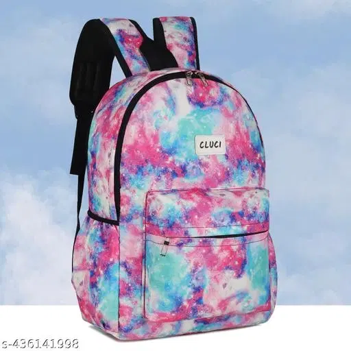 Canvas Backpack Bag, Multicolor