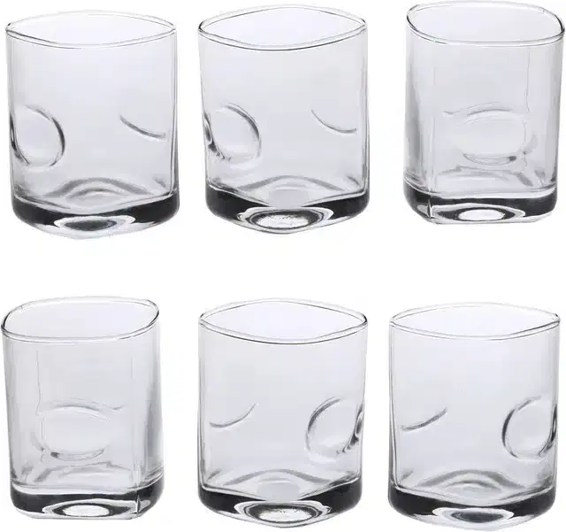 Liquor cum Cocktail Glasses, Transparent, 250 ml, Pack of 6