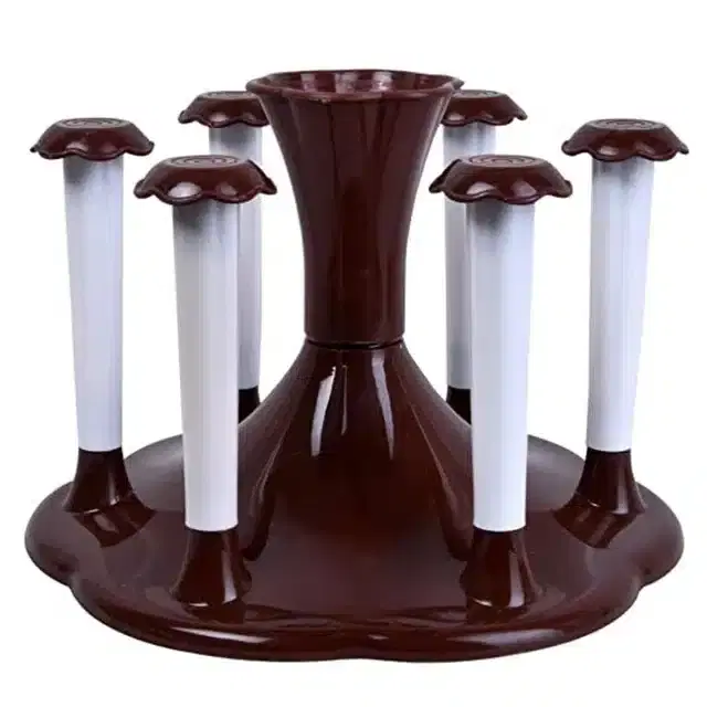 Plastic Glass Holder, Brown