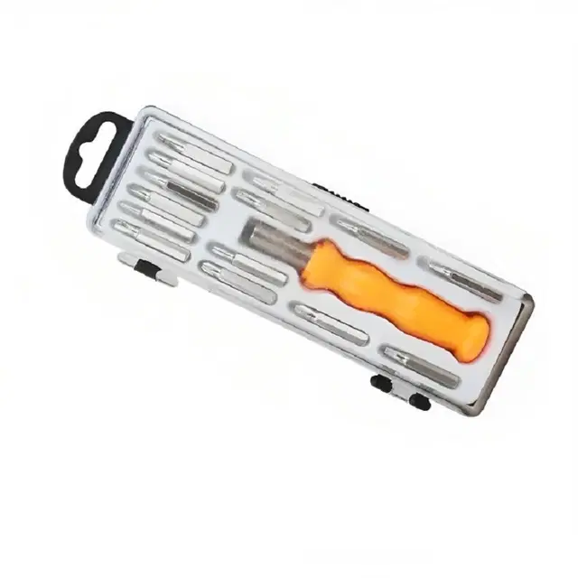 Stainless Steel 15 in 1 Screwdriver Tool Kit, Multicolor, Set of 1