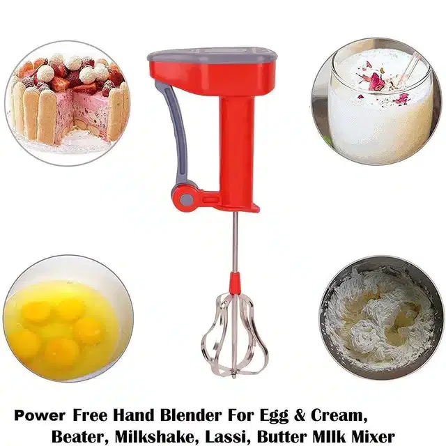 Manual Hand Blender, Red