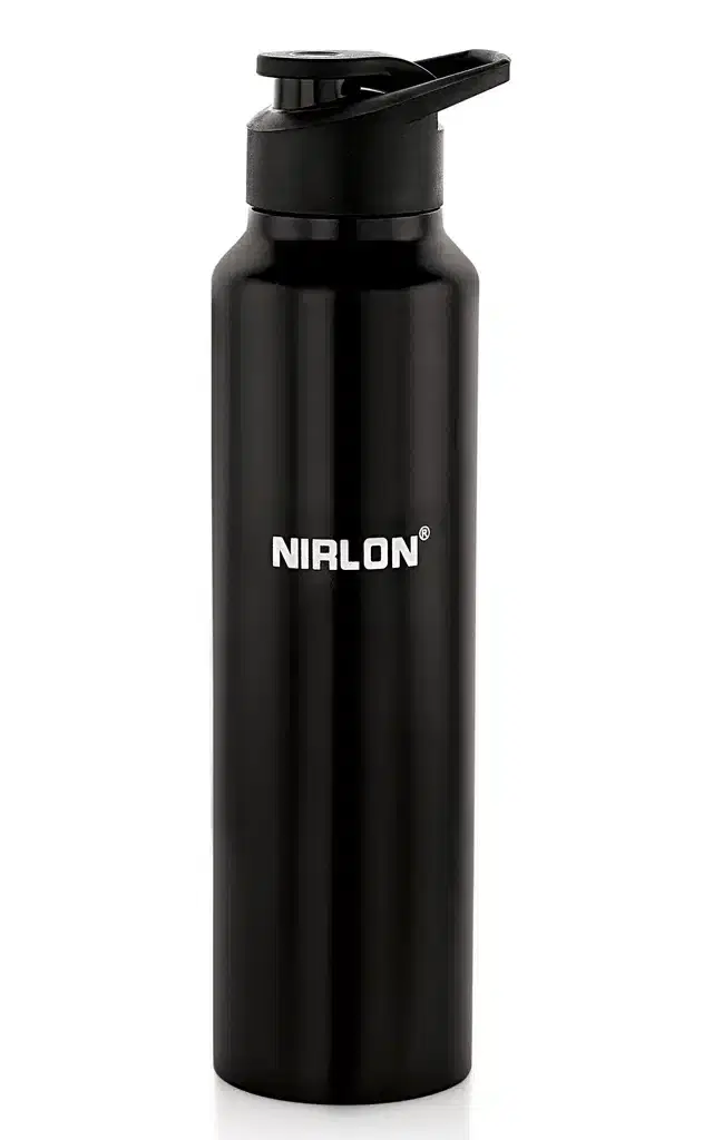 Stainless Steel Insulated Single Wall Water Bottle, Black, 750 ml