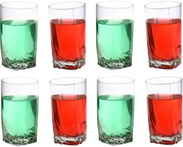 Liquor cum Cocktail Glasses, Transparent, 300 ml, Pack of 8