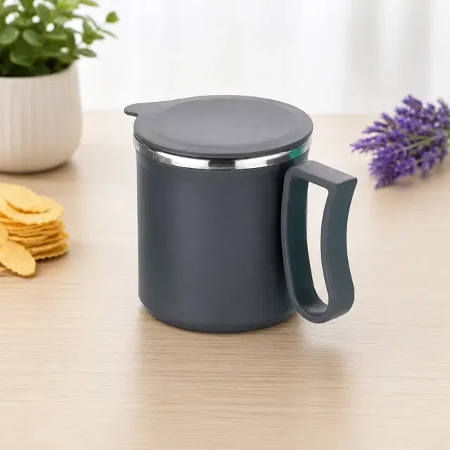 Double Wall Tea & Coffee Cup, Black