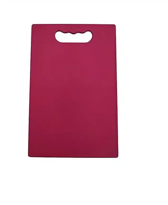 Plastic Vegetable Cutting Board, Pink, 20x15 cm