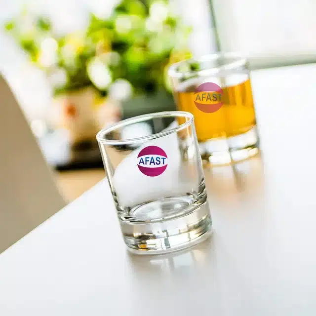 Liquor cum Cocktail Glasses, Transparent, 280 ml, Pack of 2