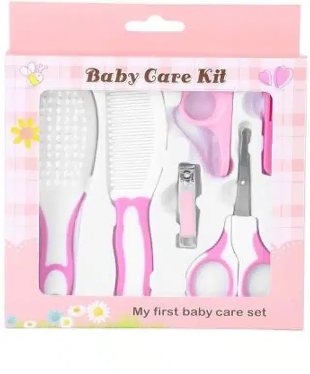 Manicure & Pedicure Kit for Kids, Pink & White, Set of 6