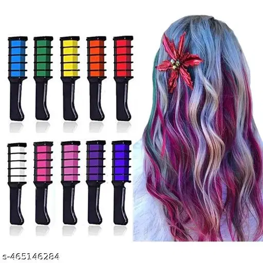 Hair Chalk for Girls Temporary Hair Color, Multicolor, Pack of 12
