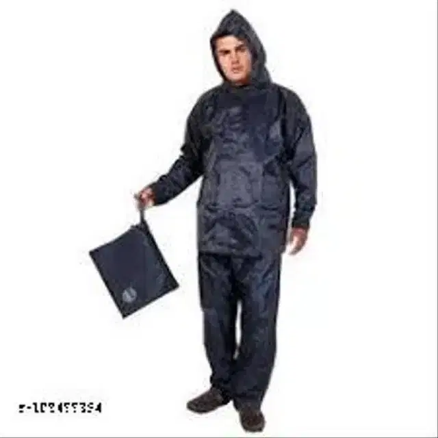 Waterproof Raincoat For Men, Black, XXL
