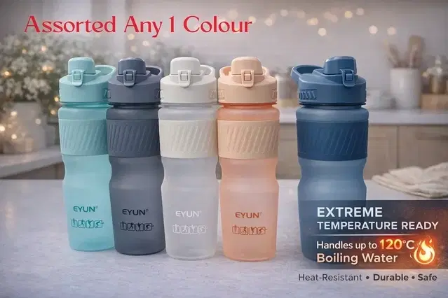 Opac Sports Stylish and sturdy water bottle with a lock lid and anti-slip grip 750 ML (Assorted Any 1 Colour)