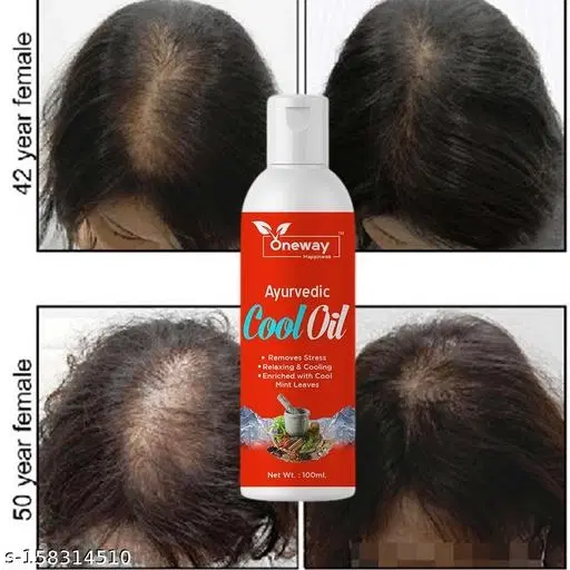 Oneway Happiness Thanda Thanda Cool-Cool Hair Oil (100 ml)