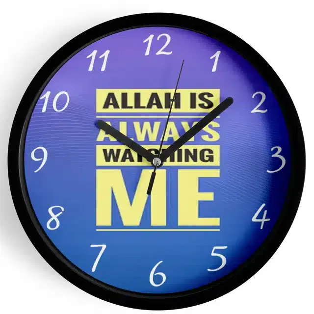 Analog Wall Clock, Multicolor, 7 inches