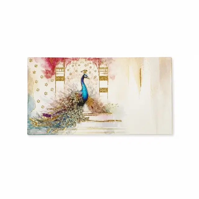 Picfest Heritage Peacock Shagun Envelope Pack Of 5