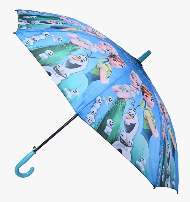 CITIZEN Blue and White Frozen Printed Umbrella for Kids, 19 FROZEN-2