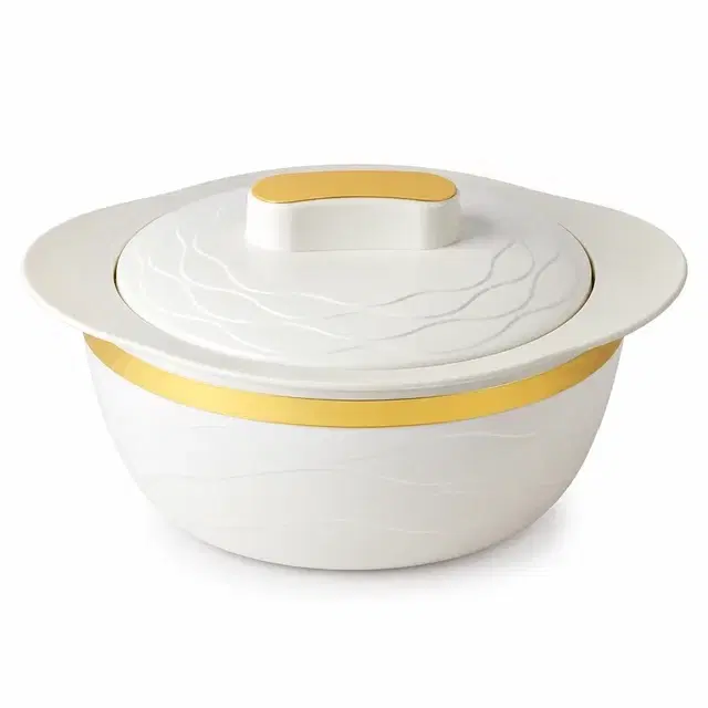 Cello Gold Crust, 2500 ml, Assorted | Insulated Casserole | Keeps Food Hot & Fresh | Sturdy Locking Lid