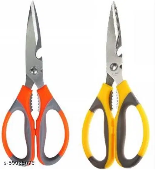 Stainless Steel Sharp Cut Scissor for Garden, Multicolor, Pack of 2
