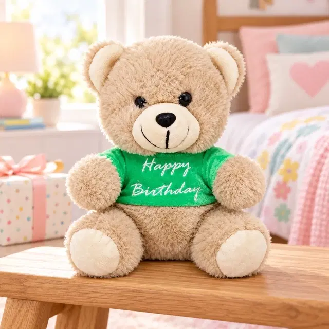 FunZoo Little Bear With Cute Dress – 18 Cm, Brown