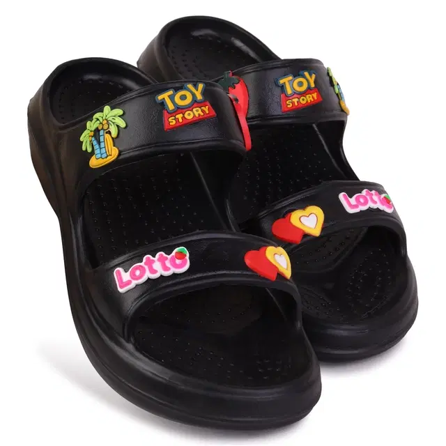 Sliders for Women (Black, 8)