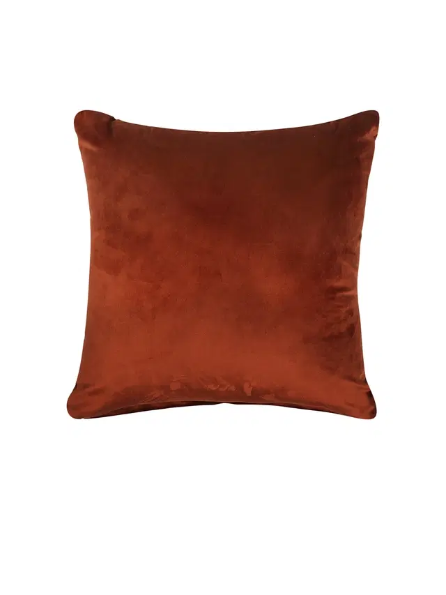 Cotton Cushion Cover, Maroon, 16x16 inches
