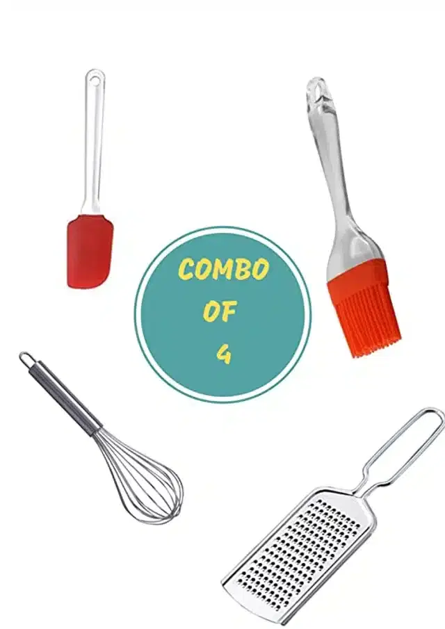 Combo of Kitchen Tool Set, Pack of 4, Multicolor