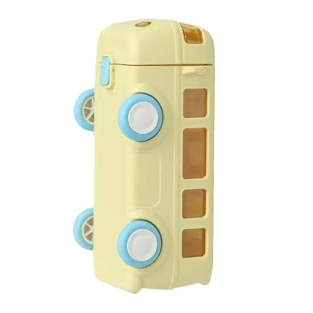 Plastic Bus Shape Sipper Bottle for Kids, Multicolor (1000 ml)