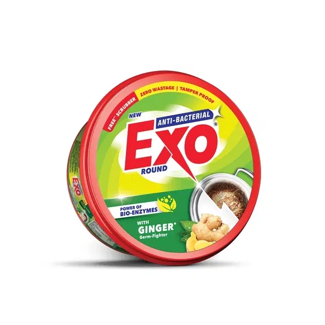 Exo Round Dishwash Bar 500 g + (Free Scrubber Inside Box)