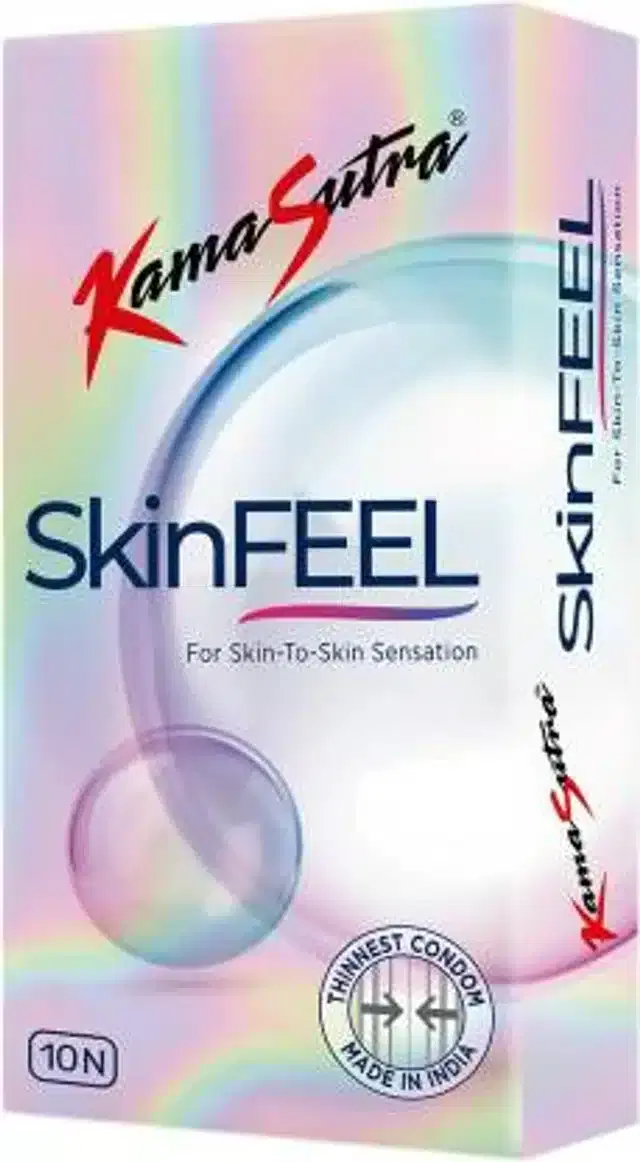 KamaSutra Skin Feel Condom for Men, Pack of 10