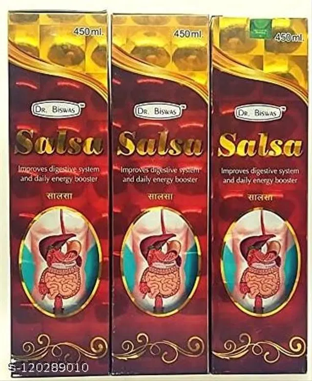 Dr. Biswas Digestive System & Daily Energy Booster Salsa Tonic, Pack Of 3