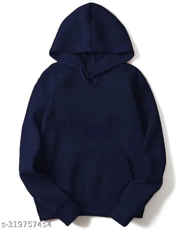 Cotton Hoodie for Women (Navy Blue, S)