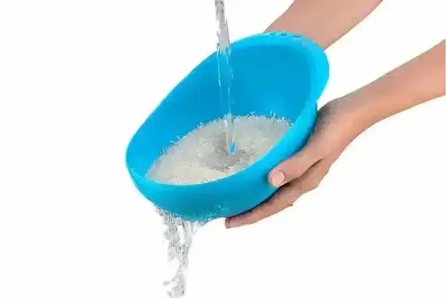 Craftal Multi-Function With Integrated Colander Mixing Rice, Vegetable & Fruits Drainer Bowl, Pack Of 2, Assorted